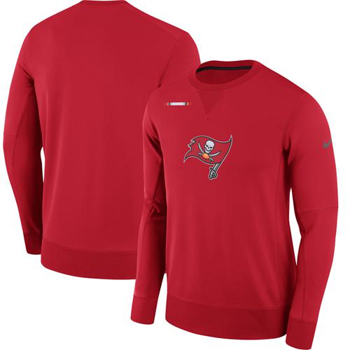 Men's Tampa Bay Buccaneers Nike Red Sideline Team Logo Performance Sweatshirt Men's Tampa Bay Buccaneers Nike Red Sideline Team Logo Performance Sweatshirt