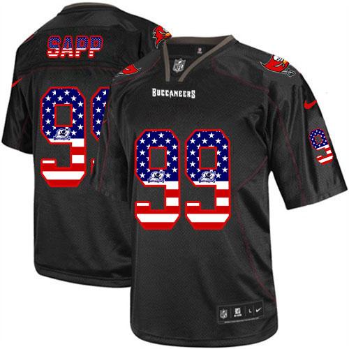 Nike Buccaneers #99 Warren Sapp Black Men's Stitched NFL Elite USA Flag Fashion Jersey Nike Buccaneers #99 Warren Sapp Black Men's Stitched NFL Elite USA Flag Fashion Jersey