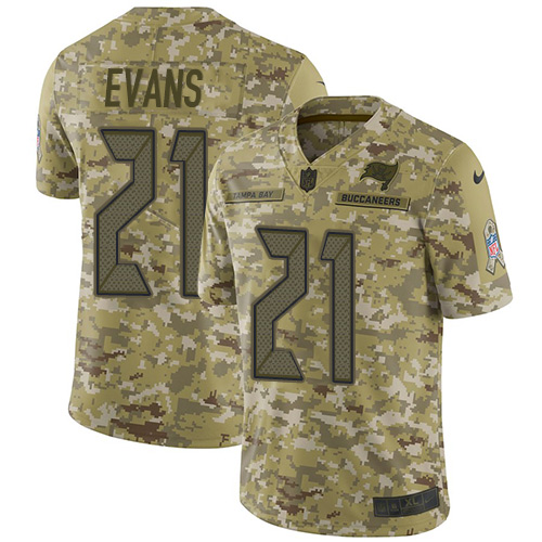Nike Buccaneers #21 Justin Evans Camo Men's Stitched NFL Limited 2018 Salute To Service Jersey Nike Buccaneers #21 Justin Evans Camo Men's Stitched NFL Limited 2018 Salute To Service Jersey