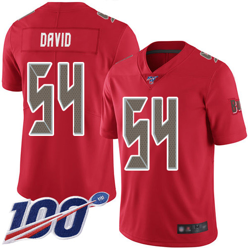 Nike Buccaneers #54 Lavonte David Red Men's Stitched NFL Limited Rush 100th Season Jersey Nike Buccaneers #54 Lavonte David Red Men's Stitched NFL Limited Rush 100th Season Jersey