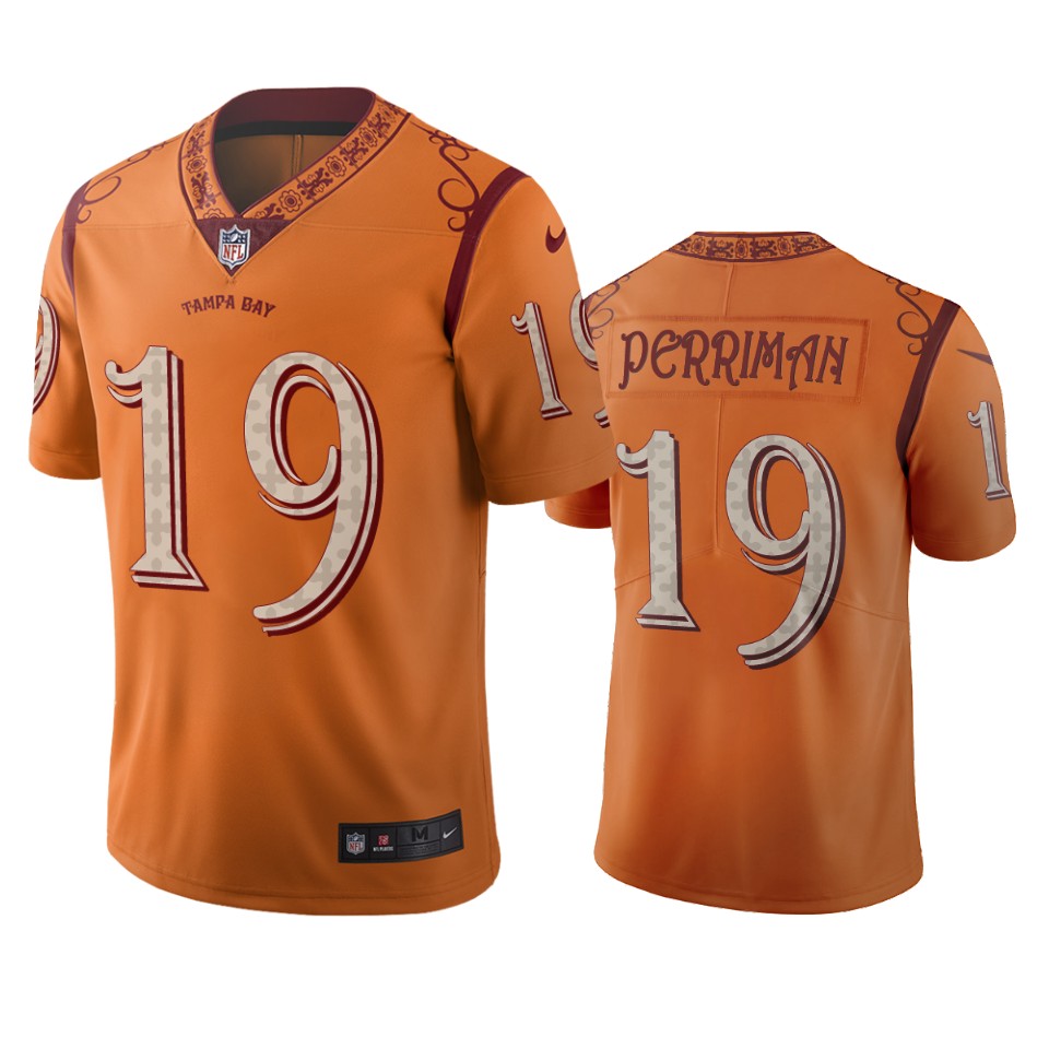 Tampa Bay Buccaneers #19 Breshad Perriman Orange Vapor Limited City Edition Jersey Tampa Bay Buccaneers #19 Breshad Perriman Orange Vapor Limited City Edition Jersey