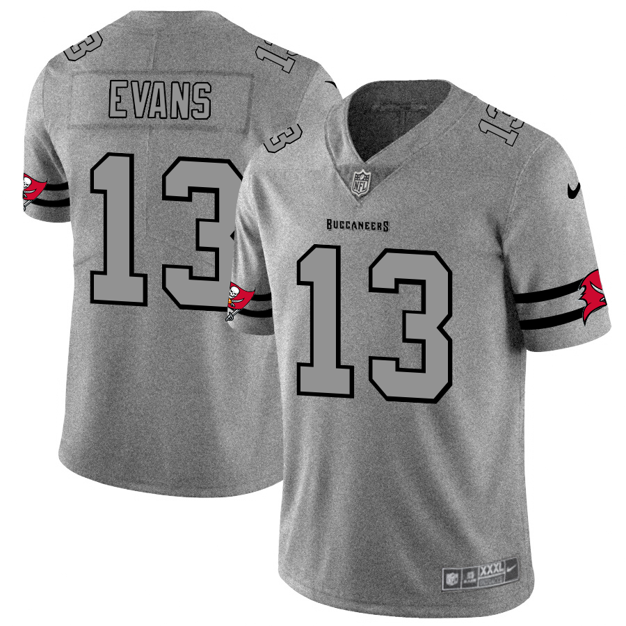 Tampa Bay Buccaneers #13 Mike Evans Men's Nike Gray Gridiron II Vapor Untouchable Limited NFL Jersey Tampa Bay Buccaneers #13 Mike Evans Men's Nike Gray Gridiron II Vapor Untouchable Limited NFL Jersey
