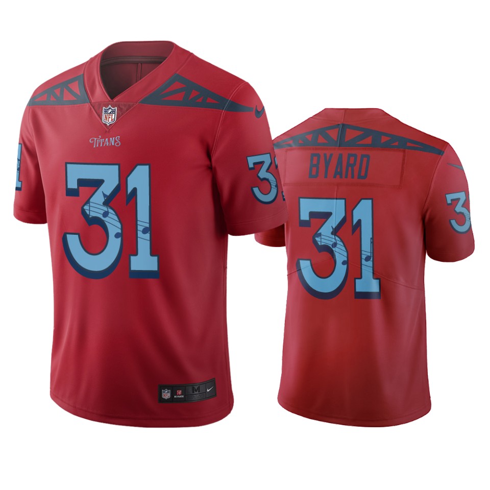 Tennessee Titans #31 Kevin Byard Red Vapor Limited City Edition NFL Jersey Tennessee Titans #31 Kevin Byard Red Vapor Limited City Edition NFL Jersey