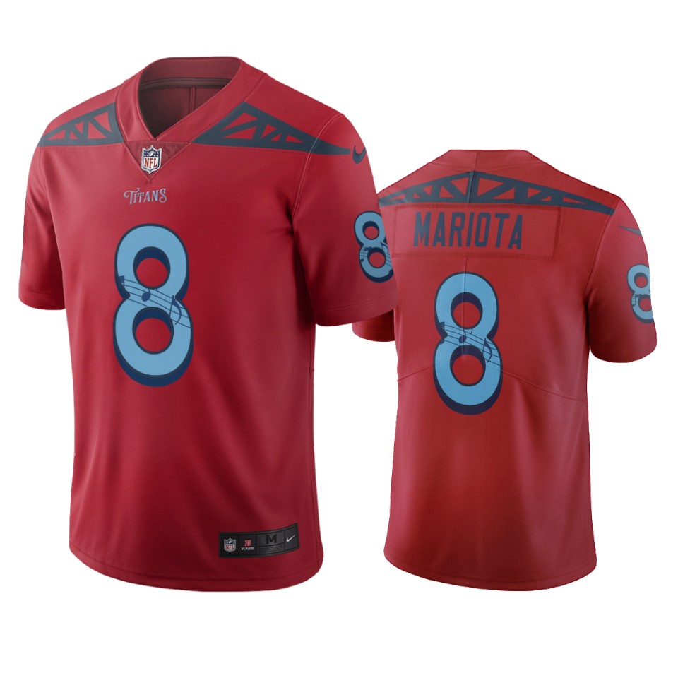 Tennessee Titans #8 Marcus Mariota Red Vapor Limited City Edition NFL Jersey Tennessee Titans #8 Marcus Mariota Red Vapor Limited City Edition NFL Jersey