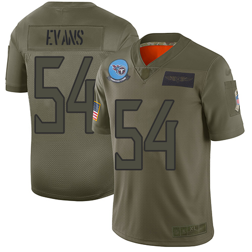 Nike Titans #54 Rashaan Evans Camo Men's Stitched NFL Limited 2019 Salute To Service Jersey Nike Titans #54 Rashaan Evans Camo Men's Stitched NFL Limited 2019 Salute To Service Jersey
