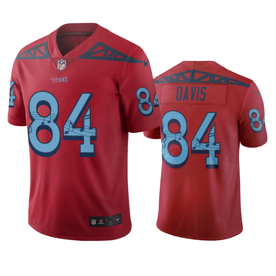 Tennessee Titans #84 Corey Davis Red Vapor Limited City Edition NFL Jersey Tennessee Titans #84 Corey Davis Red Vapor Limited City Edition NFL Jersey