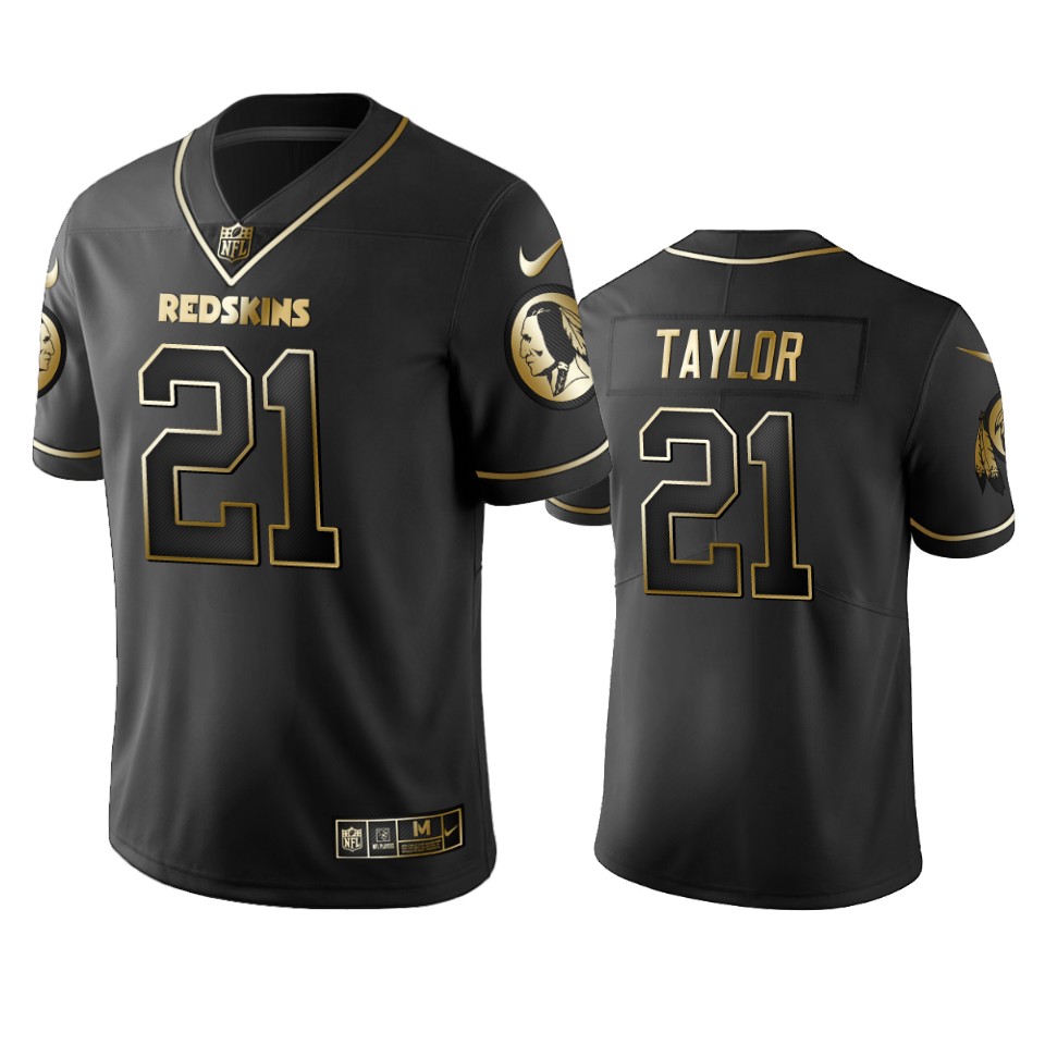 Redskins #21 Sean Taylor Men's Stitched NFL Vapor Untouchable Limited Black Golden Jersey Redskins #21 Sean Taylor Men's Stitched NFL Vapor Untouchable Limited Black Golden Jersey