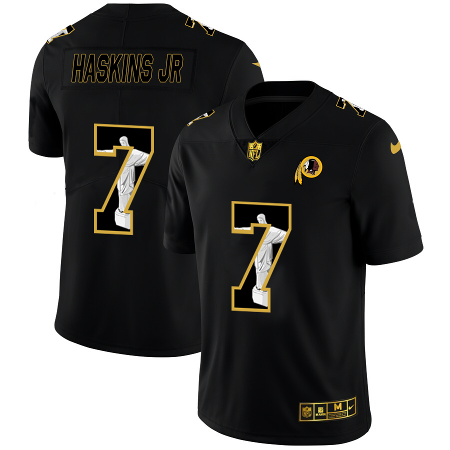 Washington Redskins #7 Dwayne Haskins Jr Men's Nike Carbon Black Vapor Cristo Redentor Limited NFL Jersey Washington Redskins #7 Dwayne Haskins Jr Men's Nike Carbon Black Vapor Cristo Redentor Limited NFL Jersey