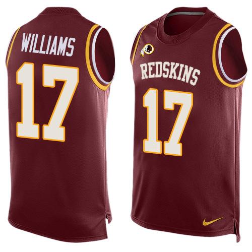 Nike Redskins #17 Doug Williams Burgundy Red Team Color Men's Stitched NFL Limited Tank Top Jersey Nike Redskins #17 Doug Williams Burgundy Red Team Color Men's Stitched NFL Limited Tank Top Jersey