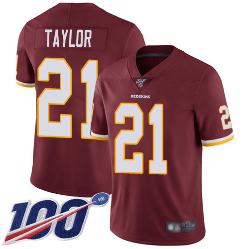 Nike Redskins #21 Sean Taylor Burgundy Red Team Color Men's Stitched NFL 100th Season Vapor Limited Jersey Nike Redskins #21 Sean Taylor Burgundy Red Team Color Men's Stitched NFL 100th Season Vapor Limited Jersey
