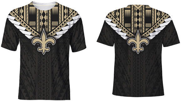 Men's New Orleans Saints Black T-Shirt Men's New Orleans Saints Black T-Shirt
