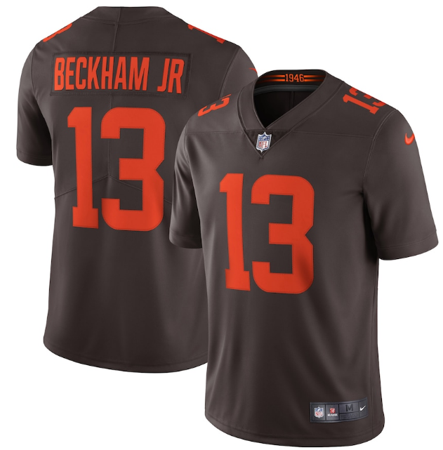 Men's Cleveland Browns #13 Odell Beckham Jr. New Brown Alternate Vapor Untouchable Limited NFL Stitched Jersey Men's Cleveland Browns #13 Odell Beckham Jr. New Brown Alternate Vapor Untouchable Limited NFL Stitched Jersey