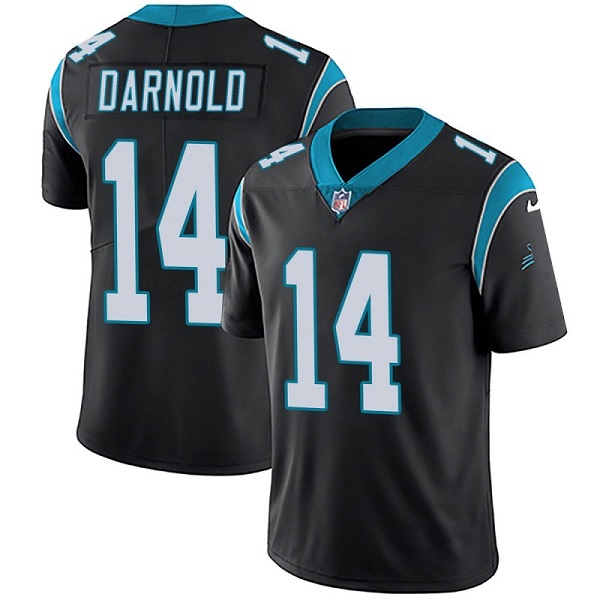 Men's Carolina Panthers #14 Sam Darnold Black Vapor Untouchable Limited Stitched Jersey Men's Carolina Panthers #14 Sam Darnold Black Vapor Untouchable Limited Stitched Jersey