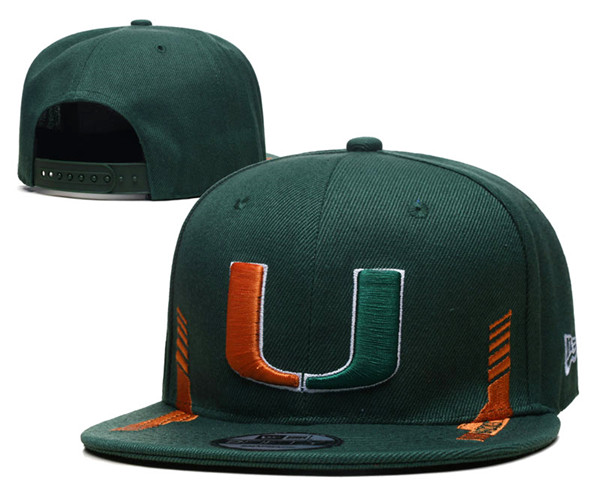 Miami (FL) Hurricanes Stitched Snapback Hats 002 Miami (FL) Hurricanes Stitched Snapback Hats 002