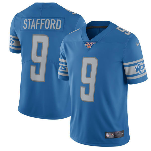 Men's Detroit Lions #9 Matthew Stafford Blue 2017 Vapor Untouchable Limited Stitched NFL Jersey Men's Detroit Lions #9 Matthew Stafford Blue 2017 Vapor Untouchable Limited Stitched NFL Jersey