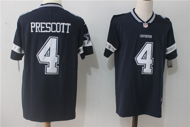 Men's Nike Dallas Cowboys #4 Dak Prescott Navy Blue Team Color Stitched NFL Vapor Untouchable Limited Jersey Men's Nike Dallas Cowboys #4 Dak Prescott Navy Blue Team Color Stitched NFL Vapor Untouchable Limited Jersey