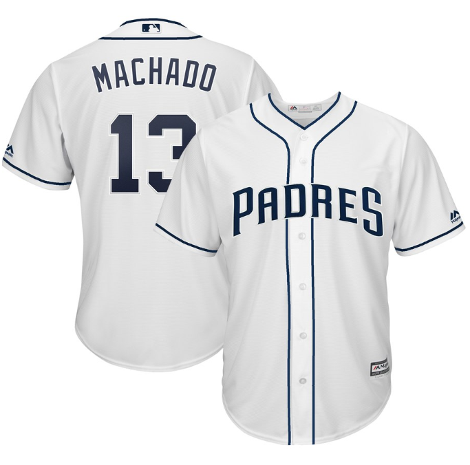 Men's San Diego Padres Customized White Cool Base Stitched Jersey Men's San Diego Padres Customized White Cool Base Stitched Jersey