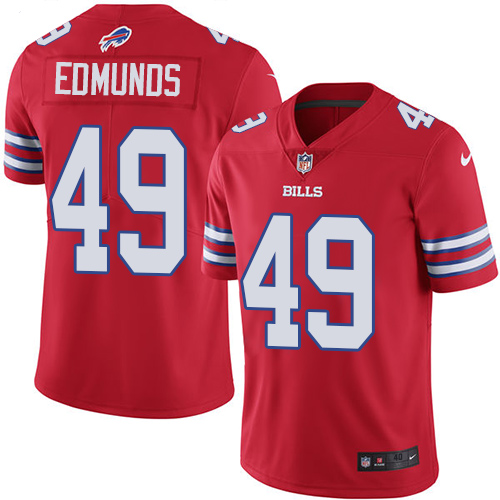 Men's Buffalo Bills #49 Tremaine Edmunds Red NFL Vapor Untouchable Limited Stitched Jersey Men's Buffalo Bills #49 Tremaine Edmunds Red NFL Vapor Untouchable Limited Stitched Jersey