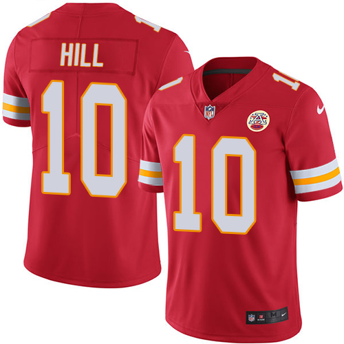Men's Kansas City Chiefs #10 Tyreek Hill Red Vapor Untouchable Limited Stitched NFL Jersey Men's Kansas City Chiefs #10 Tyreek Hill Red Vapor Untouchable Limited Stitched NFL Jersey