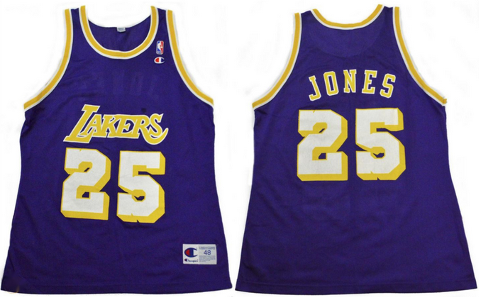Men's Los Angeles Lakers #25 Eddie Jones Purple Stitched Jersey Men's Los Angeles Lakers #25 Eddie Jones Purple Stitched Jersey