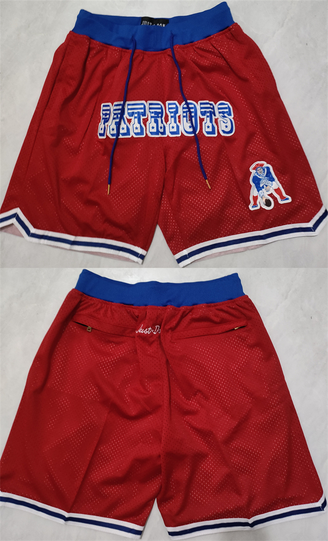 Men's New England Patriots Red Shorts Men's New England Patriots Red Shorts