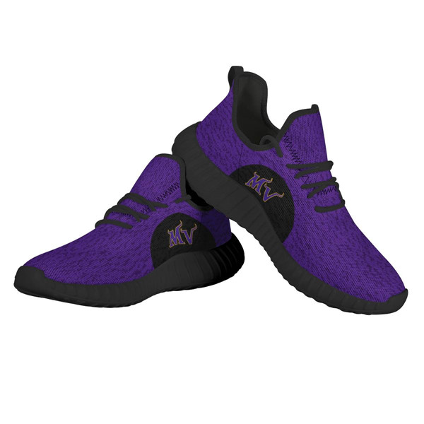Women's Minnesota Vikings Mesh Knit Sneakers/Shoes 012