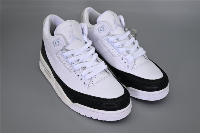 Men's Running weapon Air Jordan 3 White/Black Shoes 070