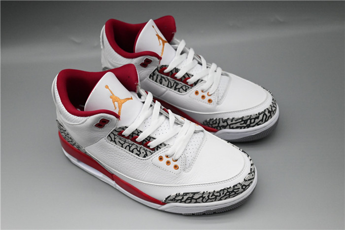 Men's Running weapon Air Jordan 3 White/Red Shoes 066 Men's Running weapon Air Jordan 3 White/Red Shoes 066