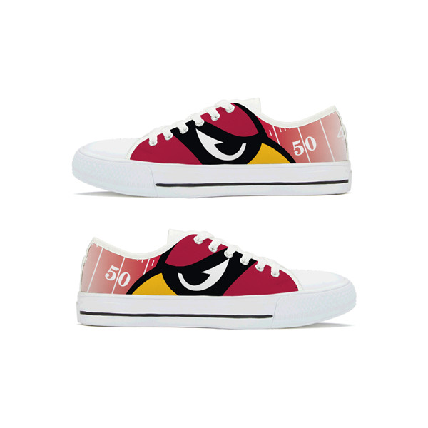Men's Arizona Cardinals Low Top Canvas Sneakers 001