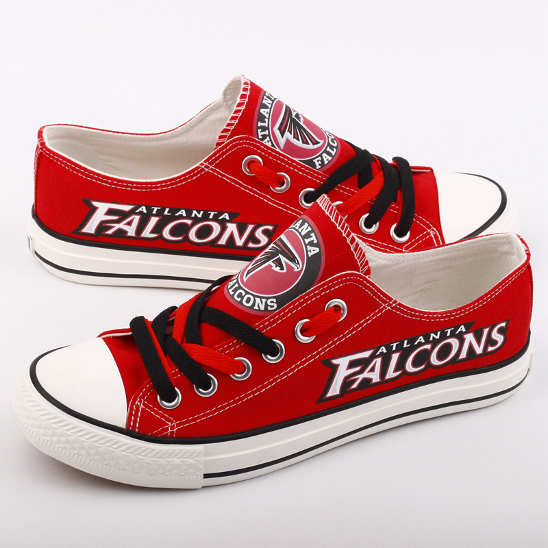 Women's Atlanta Falcons Repeat Print Low Top Sneakers 001 Women's Atlanta Falcons Repeat Print Low Top Sneakers 001