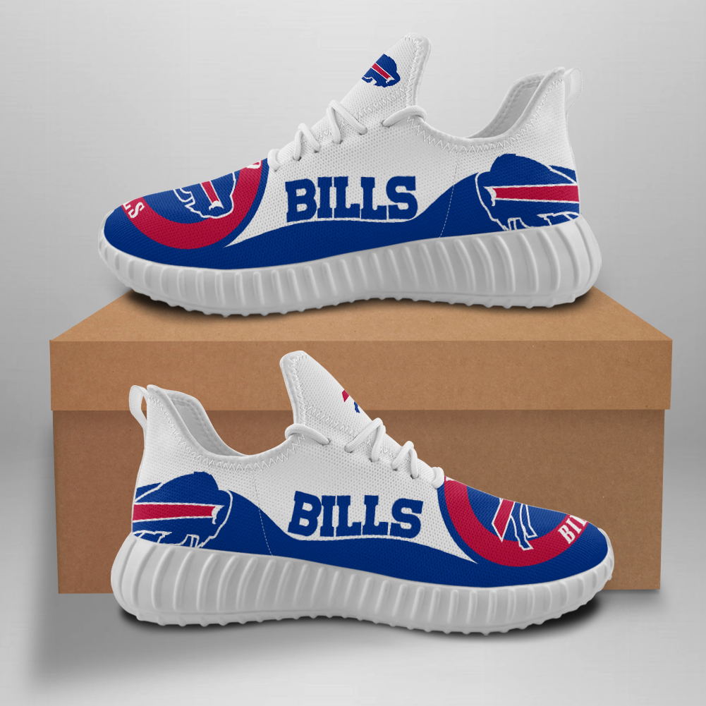 Women's Buffalo Bills Mesh Knit Sneakers/Shoes 006