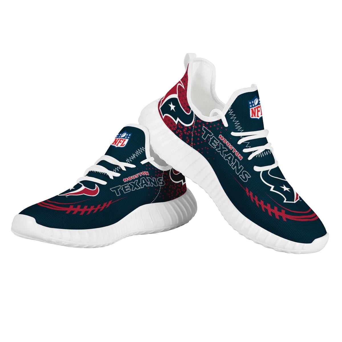 Women's Houston Texans Mesh Knit Sneakers/Shoes 006