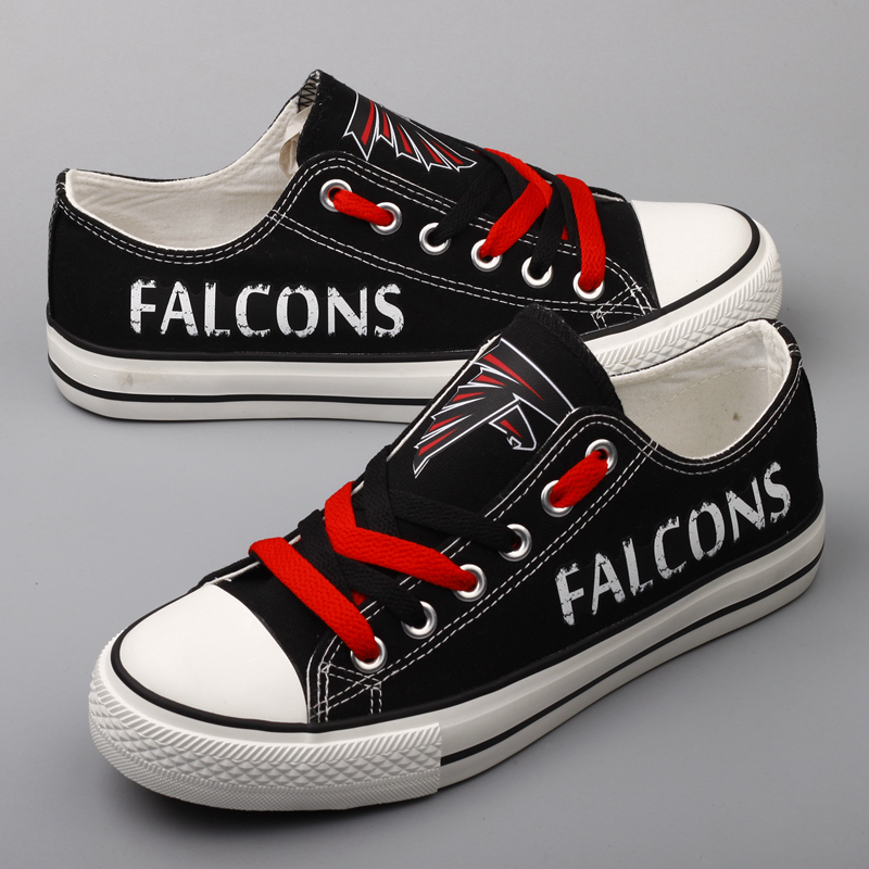 Women's Atlanta Falcons Repeat Print Low Top Sneakers 002 Women's Atlanta Falcons Repeat Print Low Top Sneakers 002