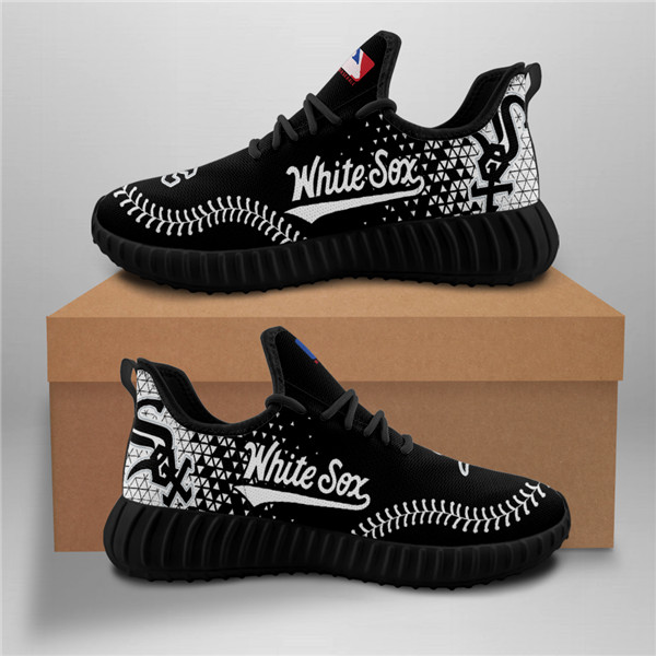 Men's Chicago White Sox Mesh Knit Sneakers/Shoes 001