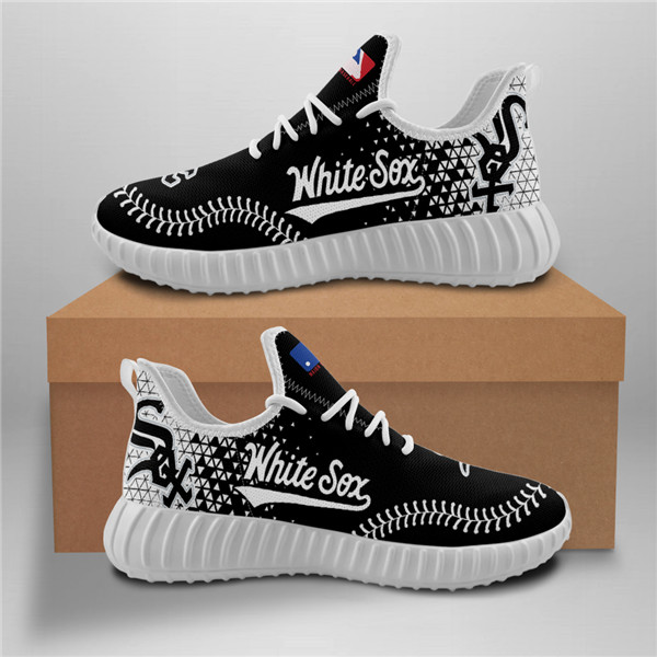 Men's Chicago White Sox Mesh Knit Sneakers/Shoes 002