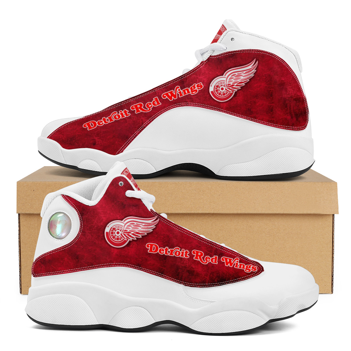 Women's Detroit Red Wings Limited Edition JD13 Sneakers 003