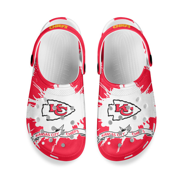 Men's Kansas City Chiefs Bayaband Clog Shoes 002
