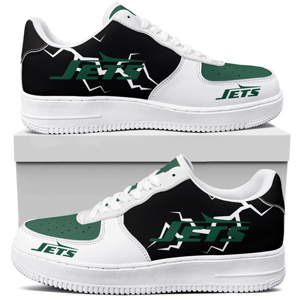 Women's New York Jets Air Force 1 Sneakers 001 Women's New York Jets Air Force 1 Sneakers 001