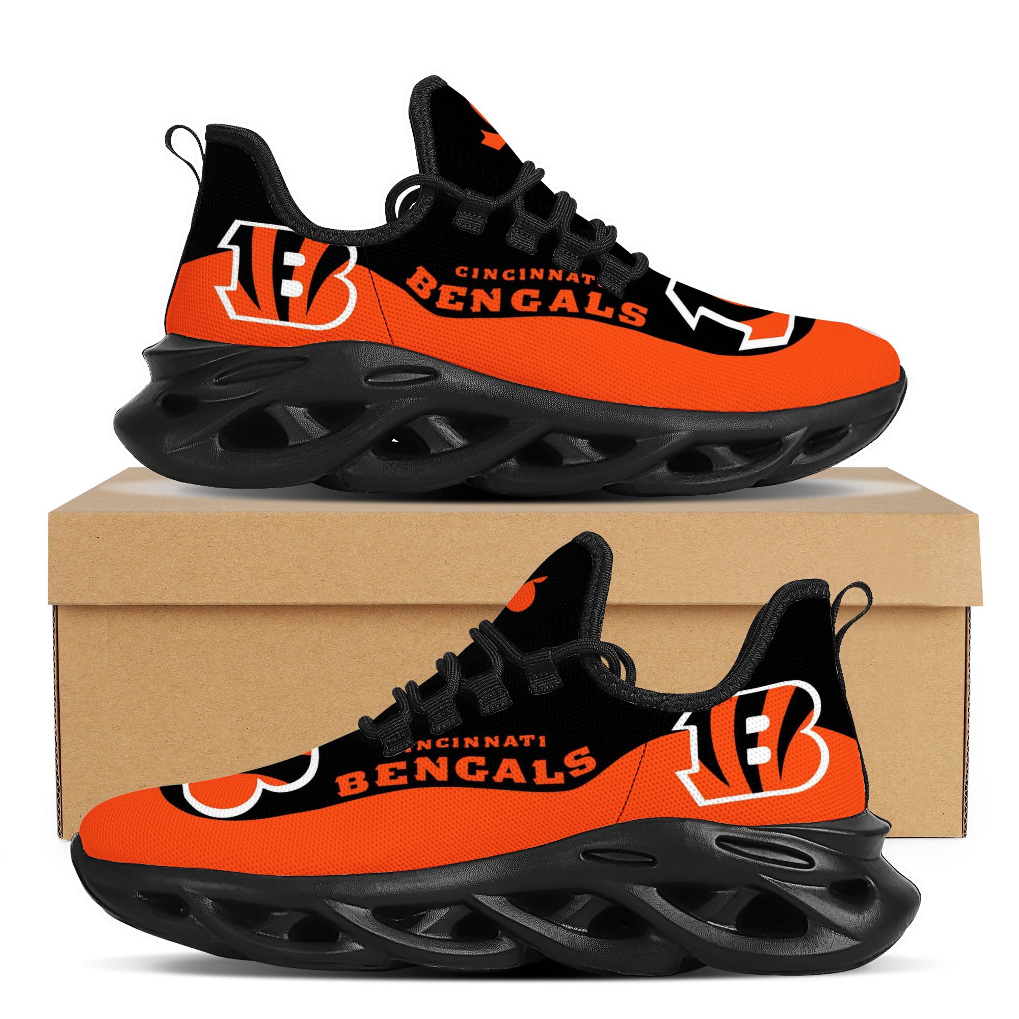 Men's Cincinnati Bengals Flex Control Sneakers 001 Men's Cincinnati Bengals Flex Control Sneakers 001