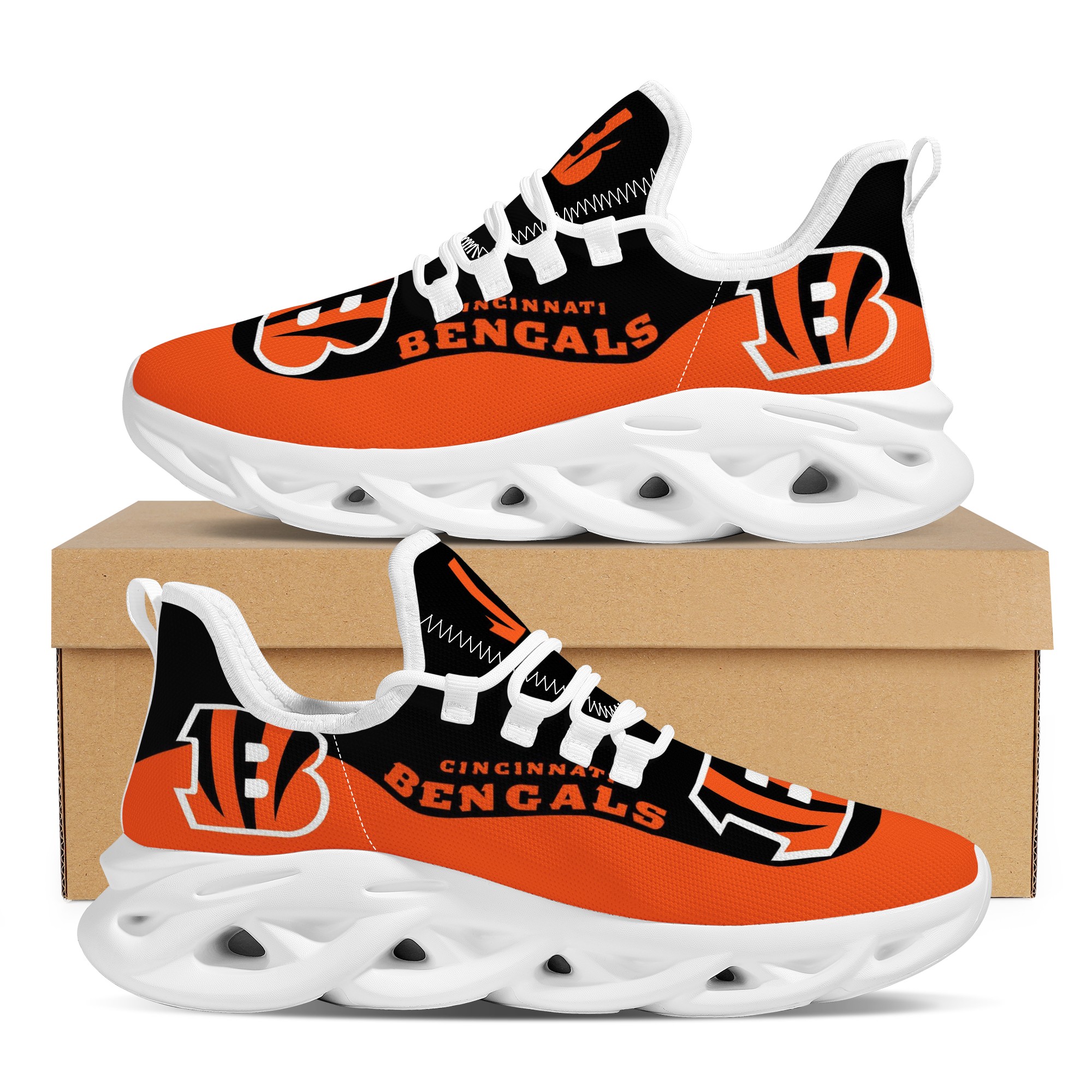 Men's Cincinnati Bengals Flex Control Sneakers 002 Men's Cincinnati Bengals Flex Control Sneakers 002