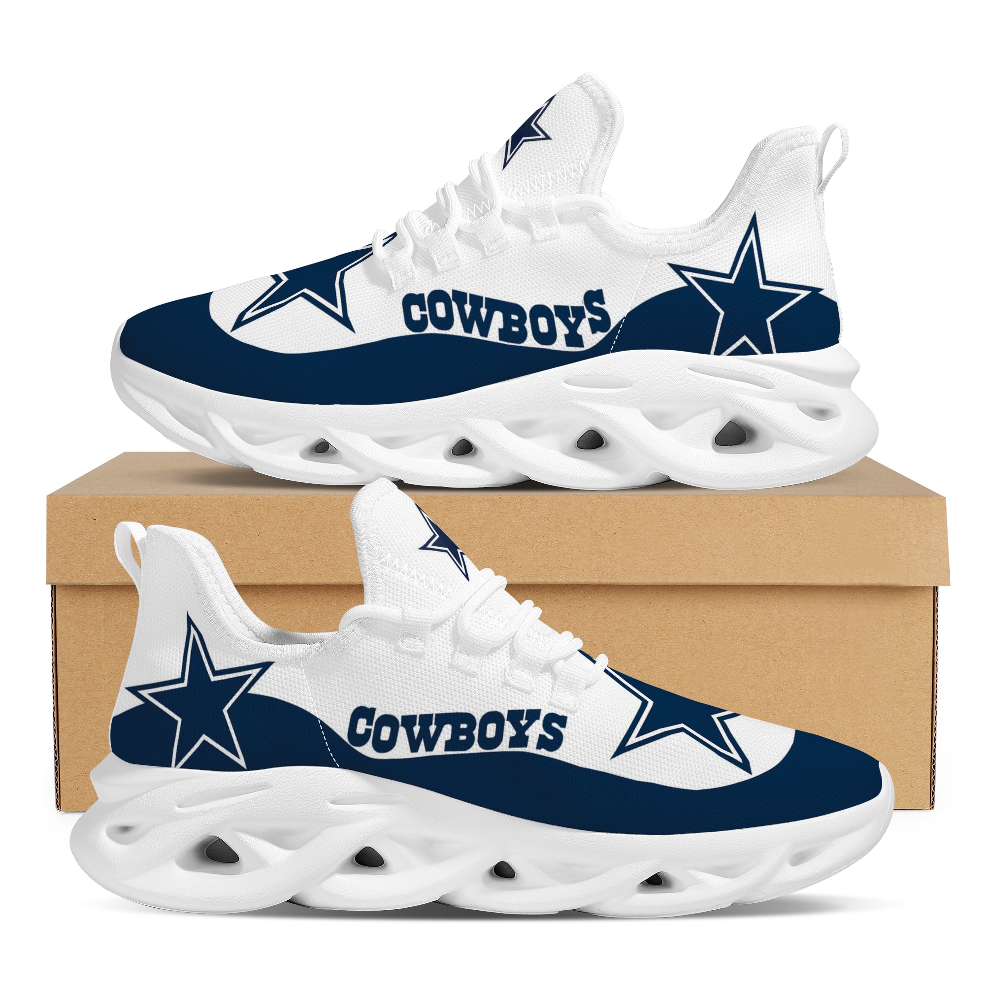 Men's Dallas Cowboys Flex Control Sneakers 002 Men's Dallas Cowboys Flex Control Sneakers 002