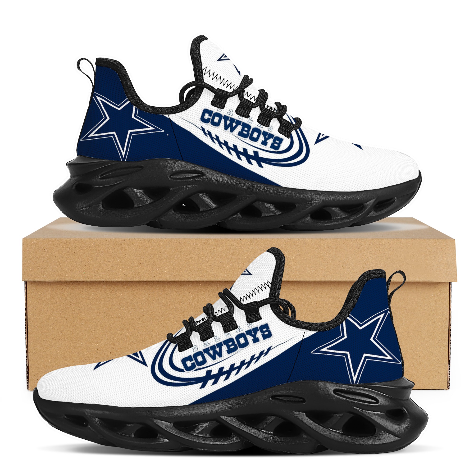 Men's Dallas Cowboys Flex Control Sneakers 006