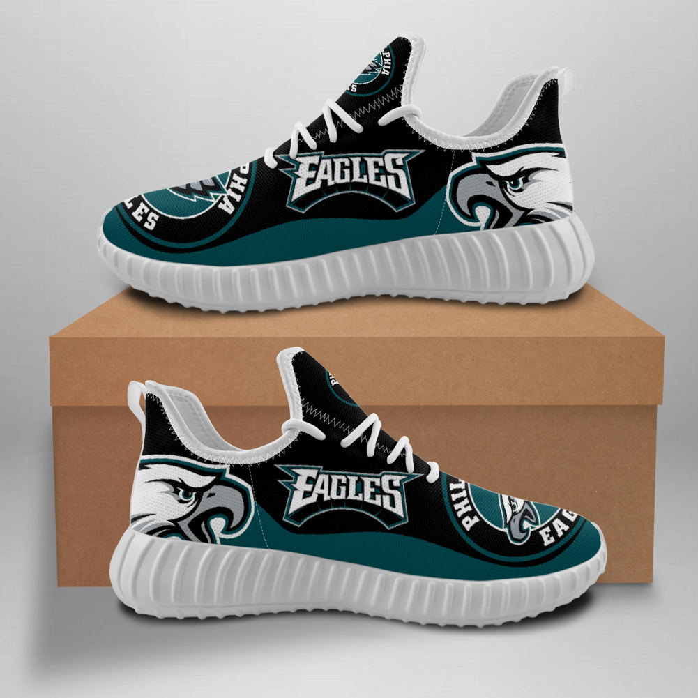 Men's Philadelphia Eagles Mesh Knit Sneakers/Shoes 005