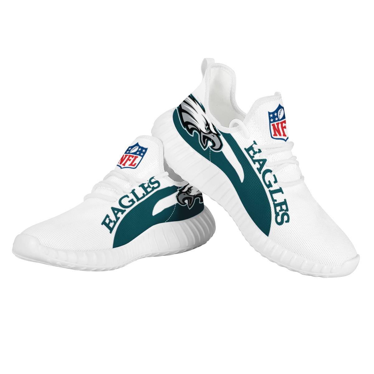 Women's Philadelphia Eagles Mesh Knit Sneakers/Shoes 007