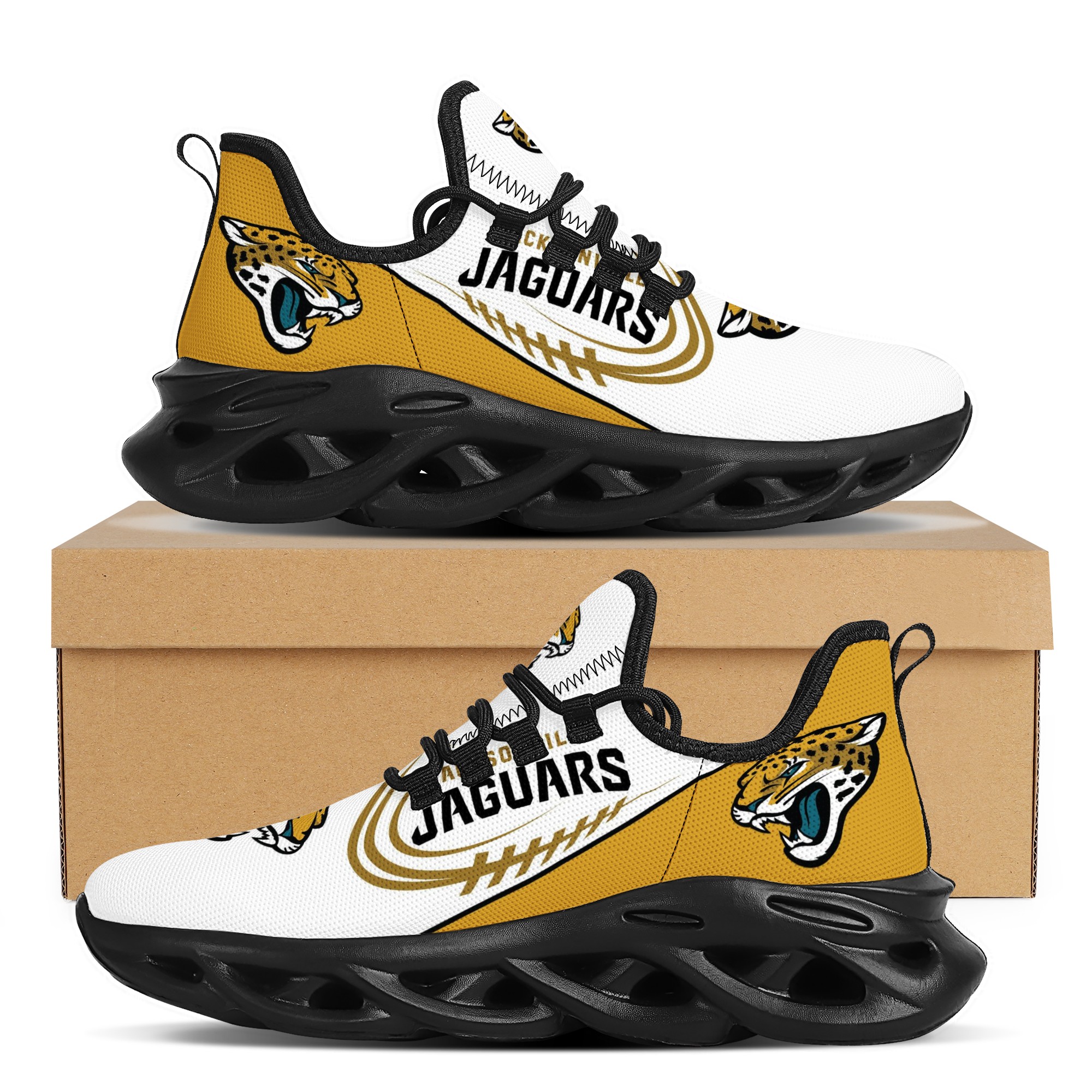 Women's Jacksonville Jaguars Flex Control Sneakers 001 Women's Jacksonville Jaguars Flex Control Sneakers 001