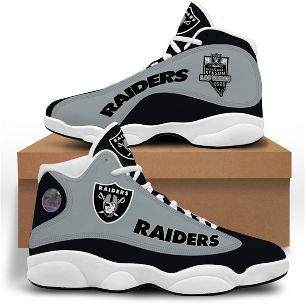 Women's Las Vegas Raiders Limited Edition JD13 Sneakers 003 Women's Las Vegas Raiders Limited Edition JD13 Sneakers 003