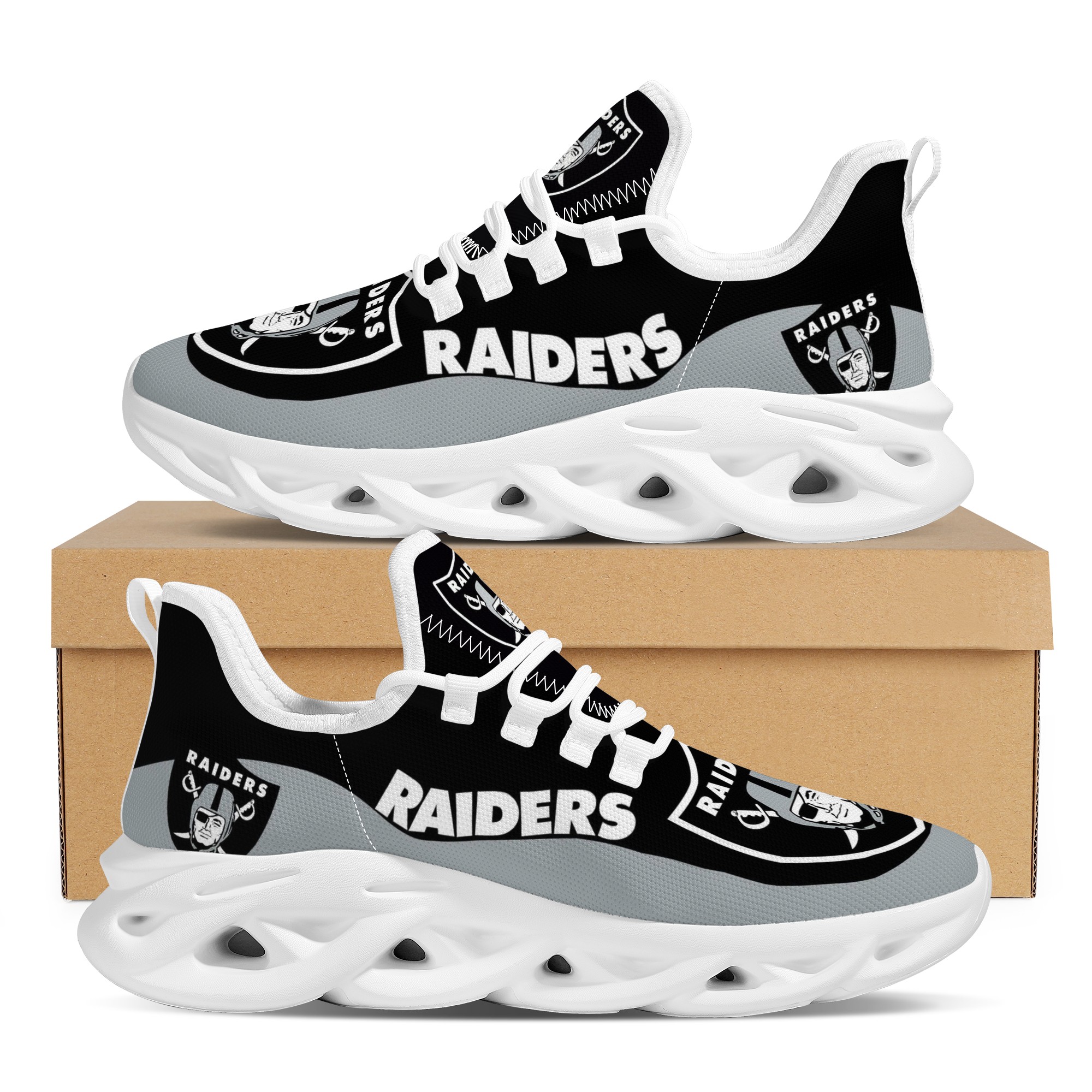 Women's Las Vegas Raiders Flex Control Sneakers 002 Women's Las Vegas Raiders Flex Control Sneakers 002