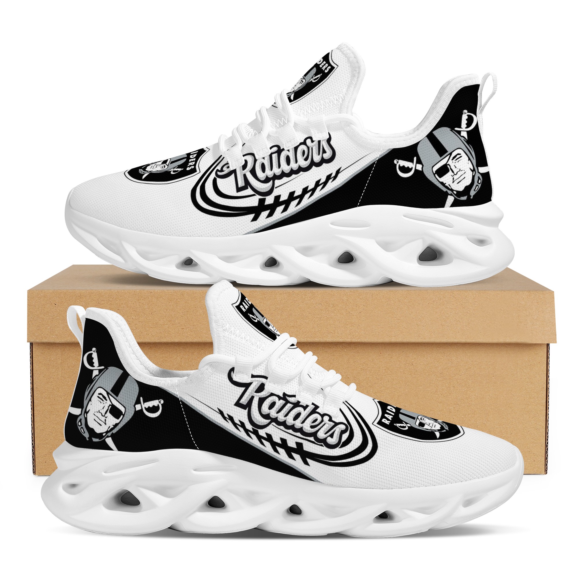 Men's Las Vegas Raiders Flex Control Sneakers 004 Men's Las Vegas Raiders Flex Control Sneakers 004
