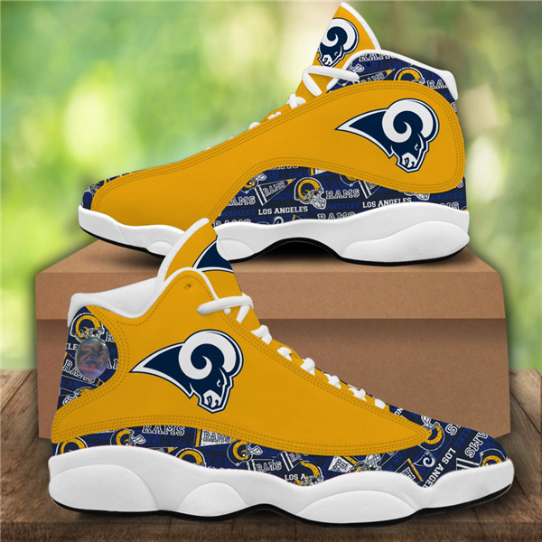 Women's Los Angeles Rams Limited Edition JD13 Sneakers 003 Women's Los Angeles Rams Limited Edition JD13 Sneakers 003