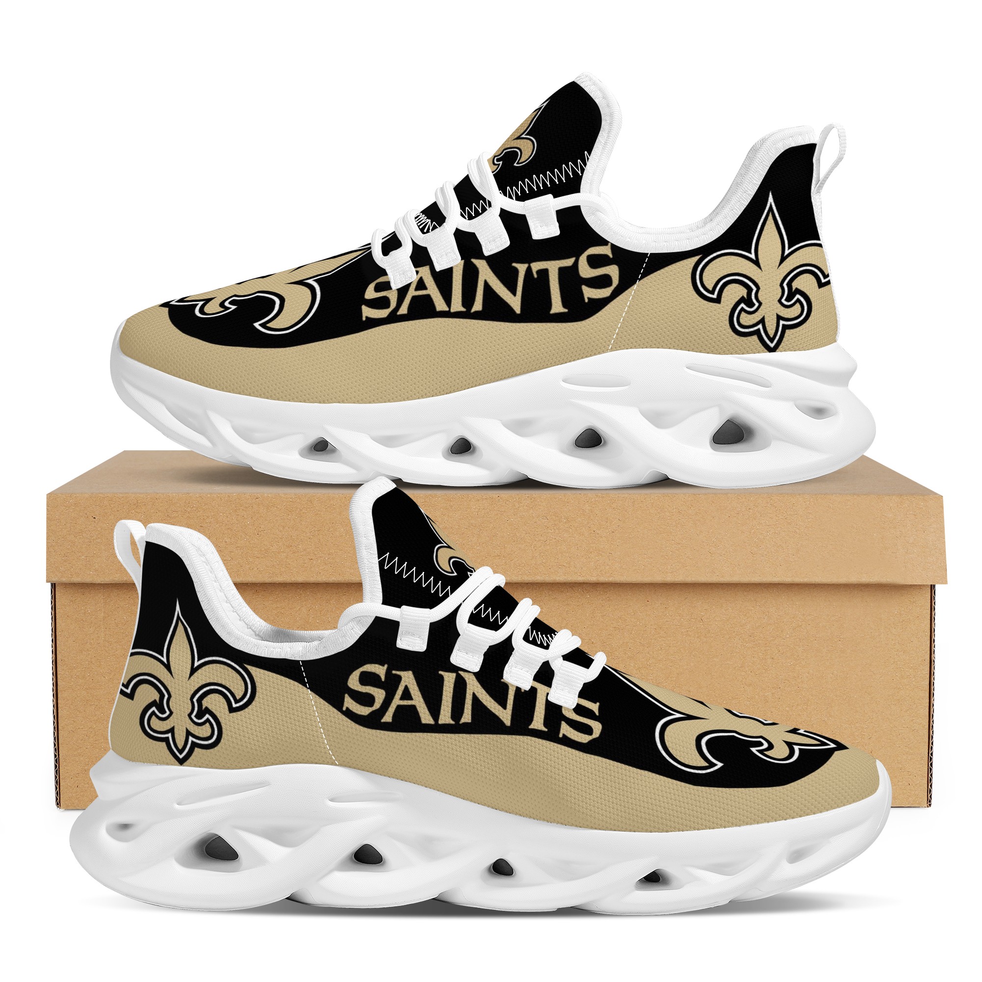 Women's New Orleans Saints Flex Control Sneakers 002 Women's New Orleans Saints Flex Control Sneakers 002